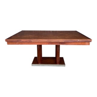 Roger Bal Art Deco Dinning Table Refectory Leaves For Sale