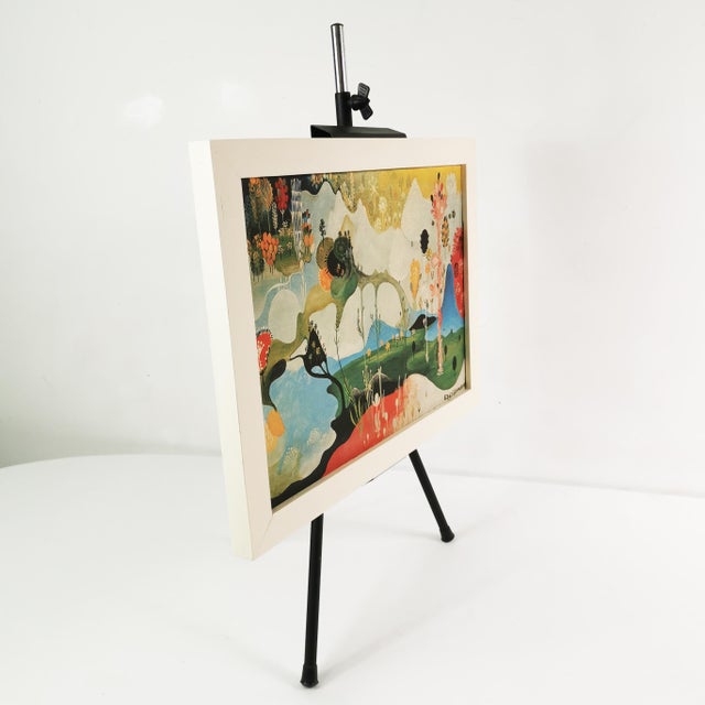 Vangel Naumovski's surrealist composition is an old print from the 1960s-1970s. A high-quality print on canvas—the effect...