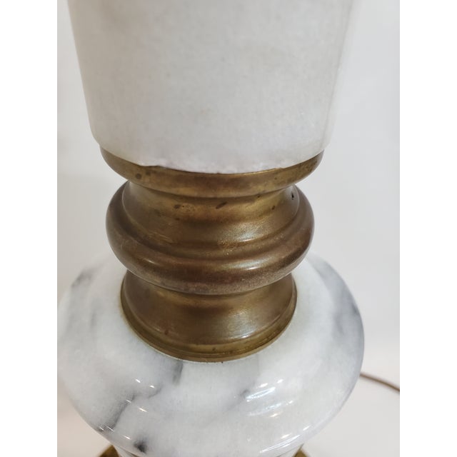 1950s Asian Regency Brass and Marble Floor Lamp by Frederick Cooper For Sale - Image 11 of 12