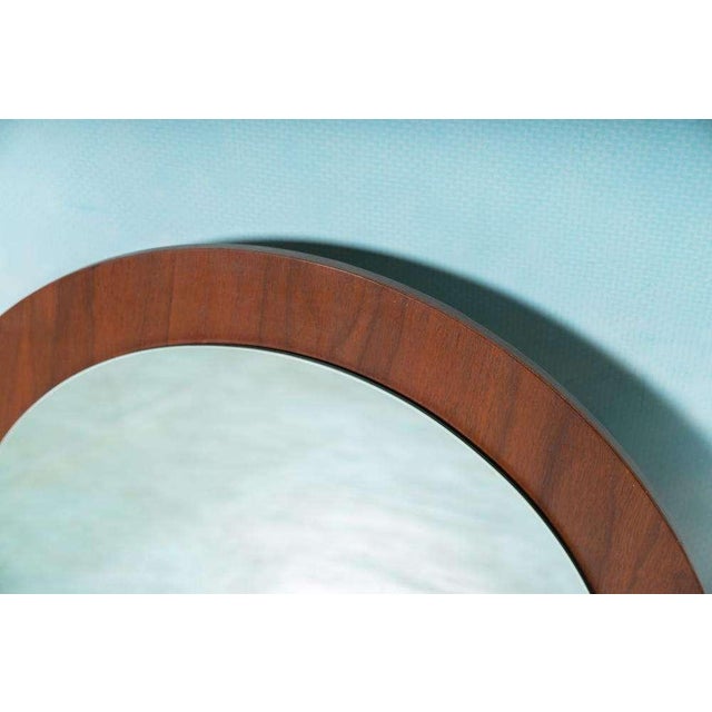 Vintage Wall Mirror in Walnut For Sale - Image 3 of 9