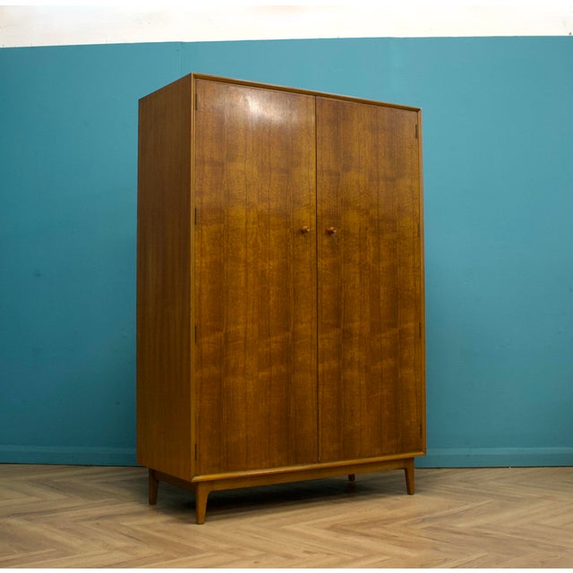 Brown Teak Wardrobe from Vesper, 1960s For Sale - Image 8 of 8