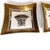 1960s Mid-Century Modern Signed Georges Briard 22k Gold Wheat Sheaf Square Dishes - A Pair For Sale - Image 5 of 14