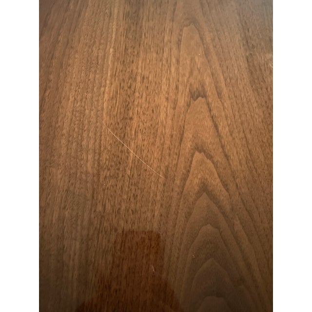 Hellman Chang Monumental High Gloss Art Deco Walnut Z Dining Table For Sale - Image 12 of 13