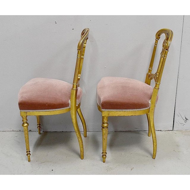 Set of Napoleon III Giltwood Chairs, Late 19th Century For Sale - Image 6 of 18