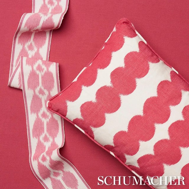 Not Yet Made - Made To Order Schumacher Full Circle Fabric In Fuschia For Sale - Image 5 of 5