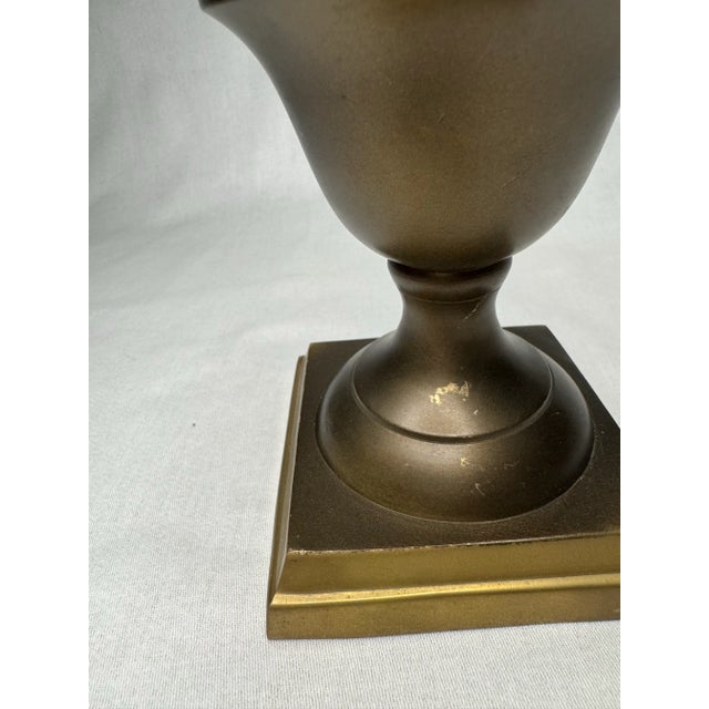 Bronze Neoclassical Mixed Metal Bronze Finish & Brass Finial For Sale - Image 8 of 11