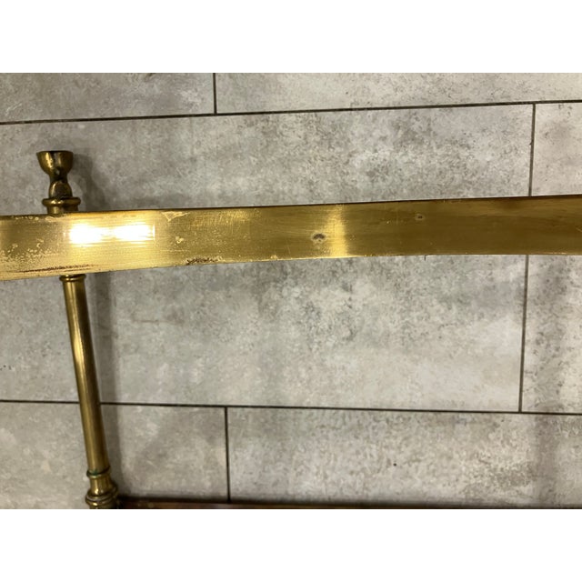 Metal 1980s Italian Brass Bench With Hoof Feet For Sale - Image 7 of 8