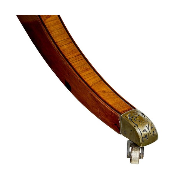 Large Antique Sheraton Inspired Dining Table, 1990 For Sale - Image 4 of 10