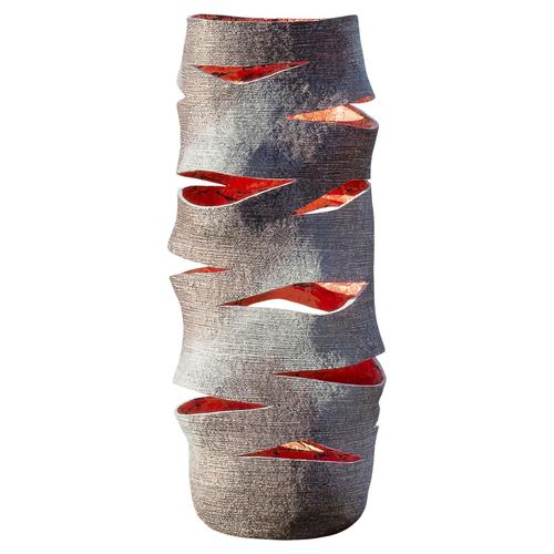 Sculptural High Lantern Vase by Donatas Zukauskas For Sale - Image 6 of 6