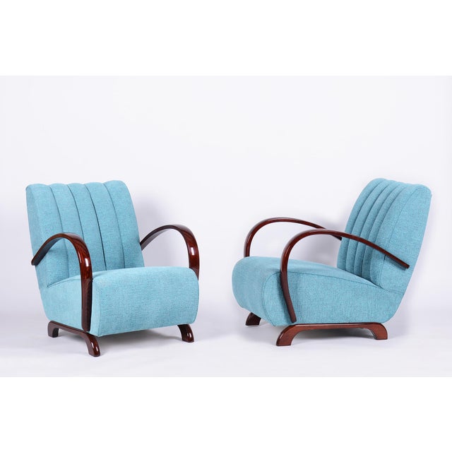 Art Deco Armchairs by J. Halabala for Up Zavody, Czech, 1930s, Set of 2 For Sale - Image 17 of 17
