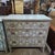 Late 19th Cenutry Grey & White 3 Drawer Italian Style Commode With Dental Molding Accent For Sale - Image 13 of 18