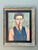 Vintage Original Oil Portrait of Man With Birds For Sale - Image 12 of 12