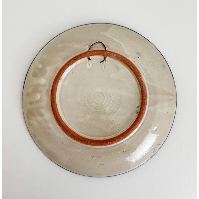 Traditional Blue & White Hungarian Wall Plate For Sale - Image 4 of 7