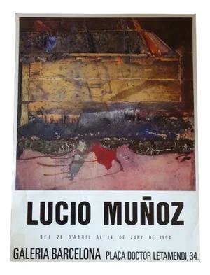 Exhibition Poster from Lucio Muñoz, 1990