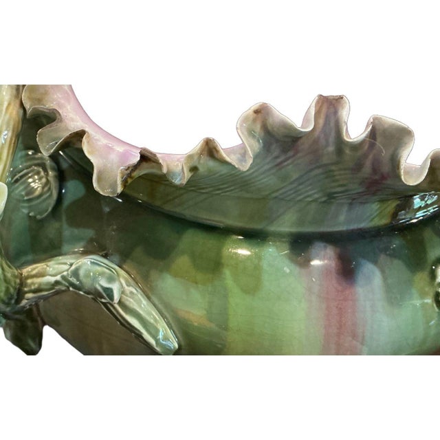 Circa 1900 Majolica Jardiniere For Sale - Image 18 of 18