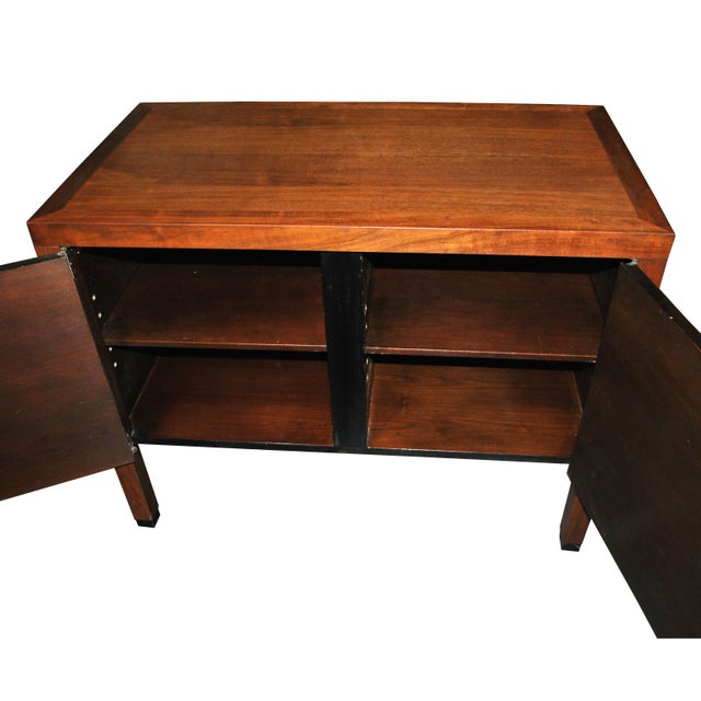 Wood Vintage Midcentury Walnut Cabinet by Directional and Paul McCobb For Sale - Image 7 of 8