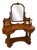 Antique Victorian Carved Mahogany Dressing Table, 1860s For Sale