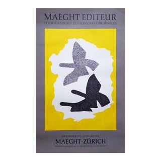 Georges Braque "Zurich" Lithograph Poster For Sale