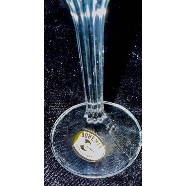 Mid 20th Century Bohemian Geneva Set of Crystal Gold Trimmed Barware - 21 pcs For Sale - Image 6 of 12