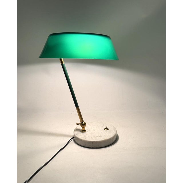 Mid-Century Green Table Lamp from Stilux Milano, Italy, 1960s For Sale - Image 14 of 15