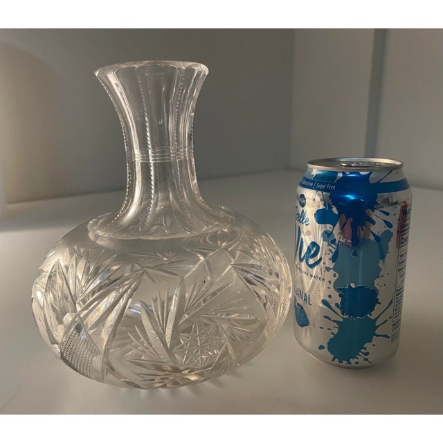 Antique Cut Glass Wine Carafe - Victorian Water Bottle For Sale In Philadelphia - Image 6 of 9
