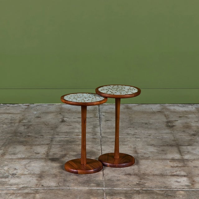 Gordon & Jane Martz 18" Tall Mosaic Coin Tile Side Table For Sale - Image 14 of 14