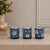 Contemporary Frosted Votive Candle Holder with Snowflake Design (Set of 3) For Sale - Image 3 of 6