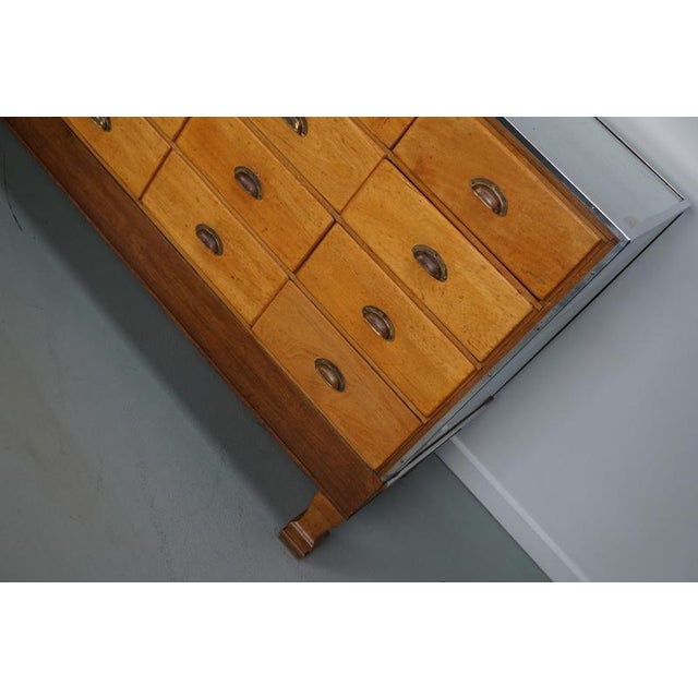 Vintage British Maple & Oak Haberdashery Cabinet, 1930s For Sale - Image 15 of 18