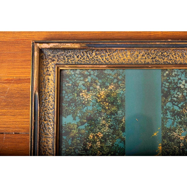 Turquoise 1922 Maxfield Parrish “Daybreak” House of Art Color Lithograph, Period Framed For Sale - Image 8 of 11
