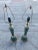 Mid-Century Modern Japanese Bronze & Marble Column Table Lamps - a Pair For Sale - Image 3 of 13