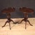 Pair of English side tables from the mid-20th century. Regency / Empire style furniture finely carved in high quality...