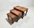Wood French Nesting Tables in Nutwood, 1950s, Set of 3 For Sale - Image 7 of 15
