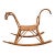 Franco Albini Style Vintage Rattan & Bamboo Rocking Horse, Italy, C. 1960s For Sale