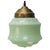 French Art Deco Green Clichy Glass Pendant Lamp For Sale - Image 6 of 6
