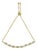 10K Yellow Gold over .925 Sterling Silver 1/10 Cttw Diamond Heart and X-Link 6”-9” Adjustable Bolo Bracelet (H-I Color, I2-I3 Clarity) For Sale