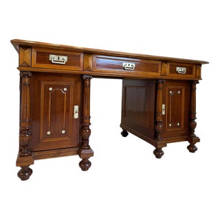 Column Desk in Oak For Sale