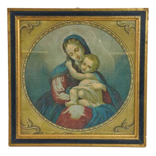 Madonna with Child Lithograph, 2000s, Lithograph, Framed For Sale