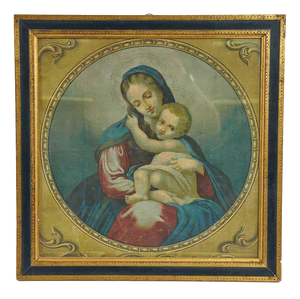 Madonna with Child Lithograph, 2000s, Lithograph, Framed