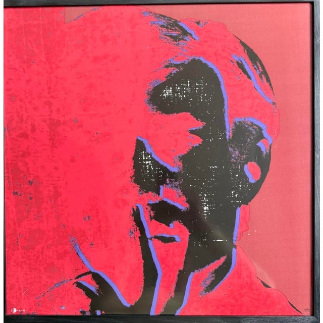 Contemporary Andy Warhol Porcelain Ceramic Pop Art Portrait in Red from Rosenthal For Sale - Image 3 of 4