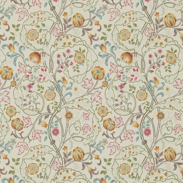 Morris & Co Mary Isobel Wallpaper in Russet/Taupe For Sale