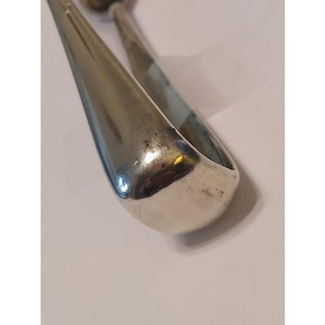Late 19th Century Antique Imperial Russian Pavel Ovchinnikov Silver Sugar Tongs For Sale - Image 5 of 7