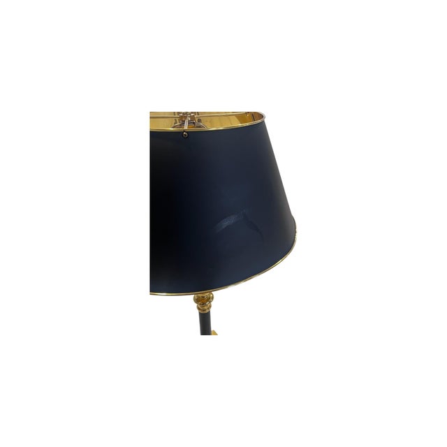 Brass Vintage Decorative Crafts Brass Empire Table Lamp With Brass Shade. For Sale - Image 8 of 14
