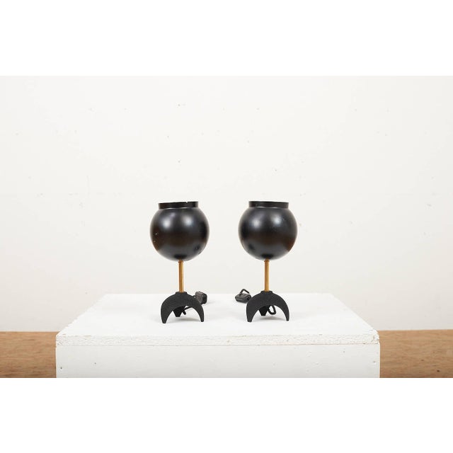 Table Lamps with Black Cast Aluminum Base, Set of 2 For Sale - Image 13 of 13