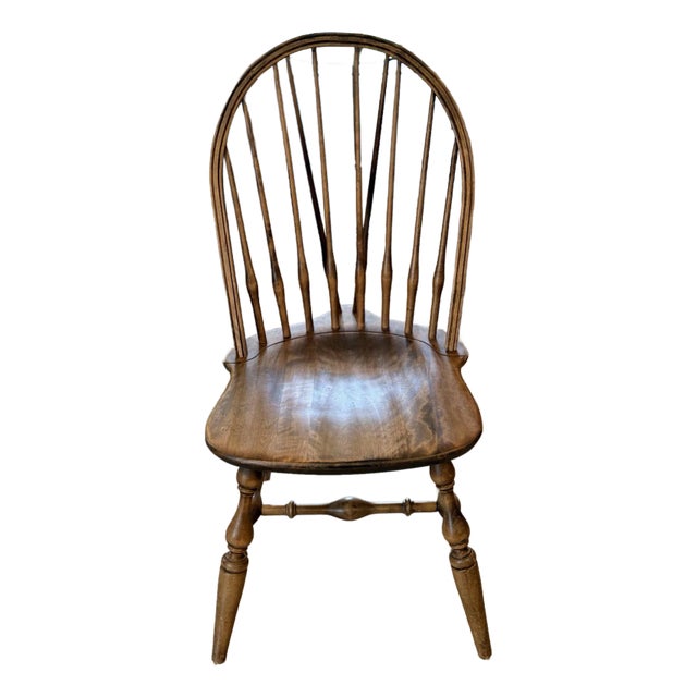 Late 20th Century Habersham Pine Windsor Chair For Sale