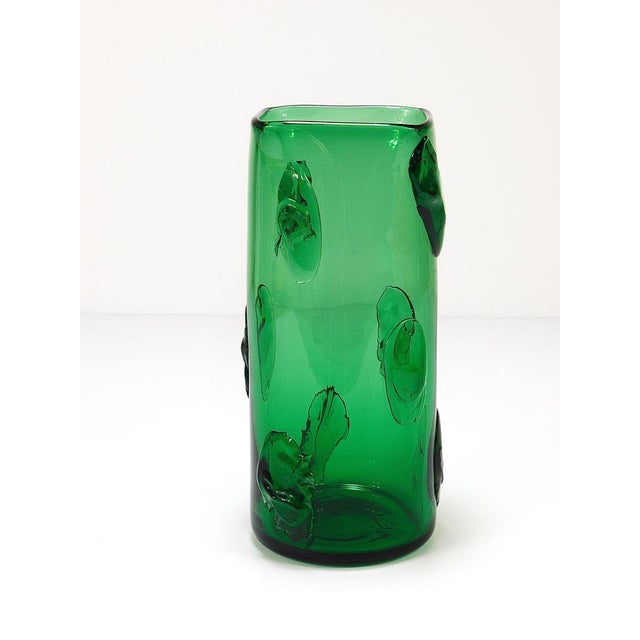 Large Empoli Green Glass Vase, Italy, 1960s For Sale - Image 12 of 18