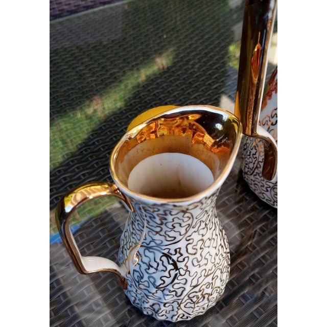 Ceramic Vintage Teapot and Fragonard Jug, 1930 For Sale - Image 7 of 18