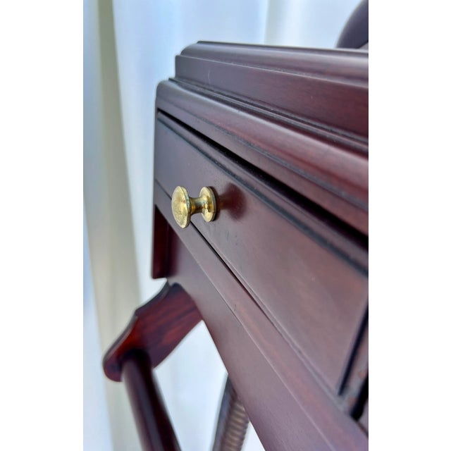 Mid- Century Traditional Mahogany Valet For Sale - Image 10 of 10