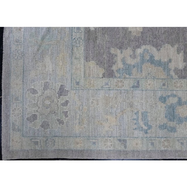 Turkish Square Turkish Oushak Rug 10'1" x 10'6" For Sale - Image 3 of 8