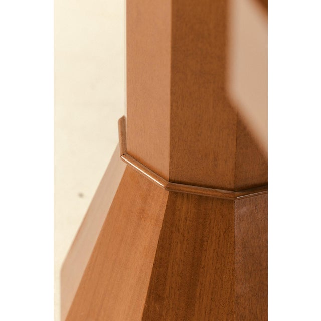Vintage Italian Pedestal in Wood, 1970s For Sale - Image 14 of 17