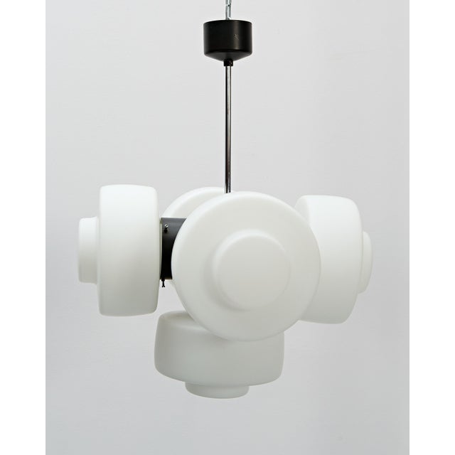 Glass Model 81501 Ceiling Lamp by J. Hurka for Error, 1960s For Sale - Image 7 of 7